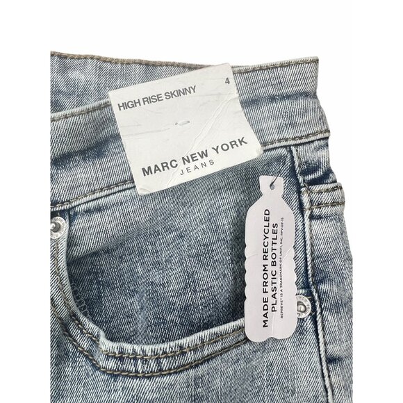 Marc New York Womens Light Wash High-Rise Skinny Jeans Size 4 - Picture 10 of 13
